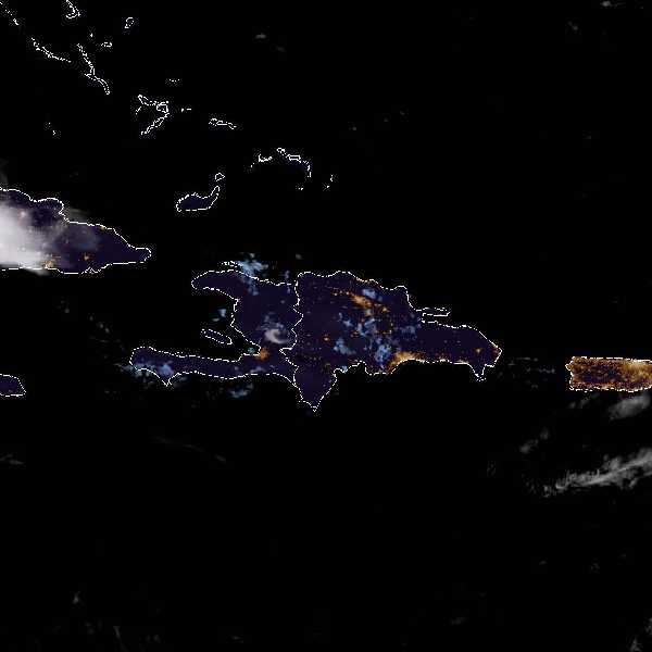 météo tropicale : Image satellite .