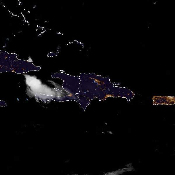météo tropicale : Image satellite .