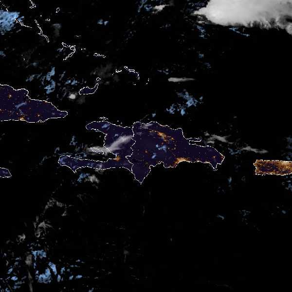 météo tropicale : Image satellite .
