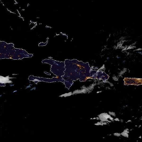 météo tropicale : Image satellite .