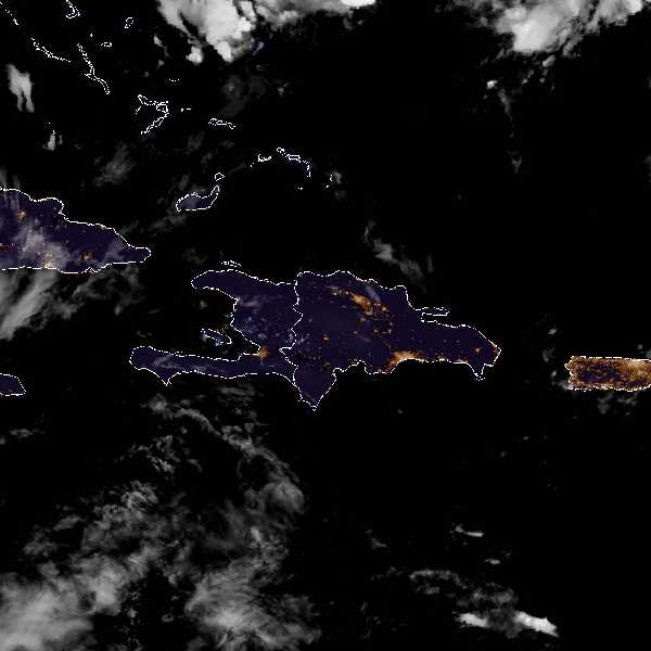 météo tropicale : Image satellite .