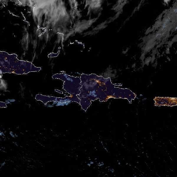 météo tropicale : Image satellite .