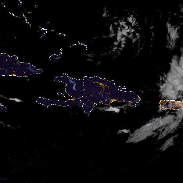 météo tropicale : Image satellite .