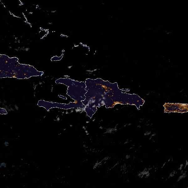 météo tropicale : Image satellite .
