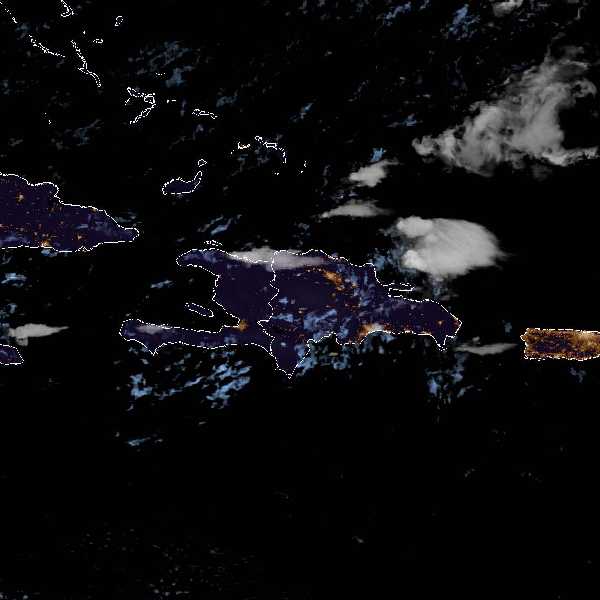 météo tropicale : Image satellite .