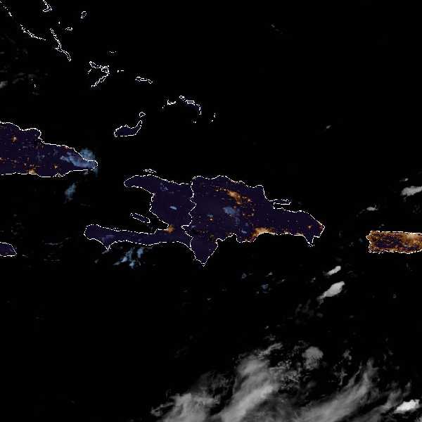 météo tropicale : Image satellite .