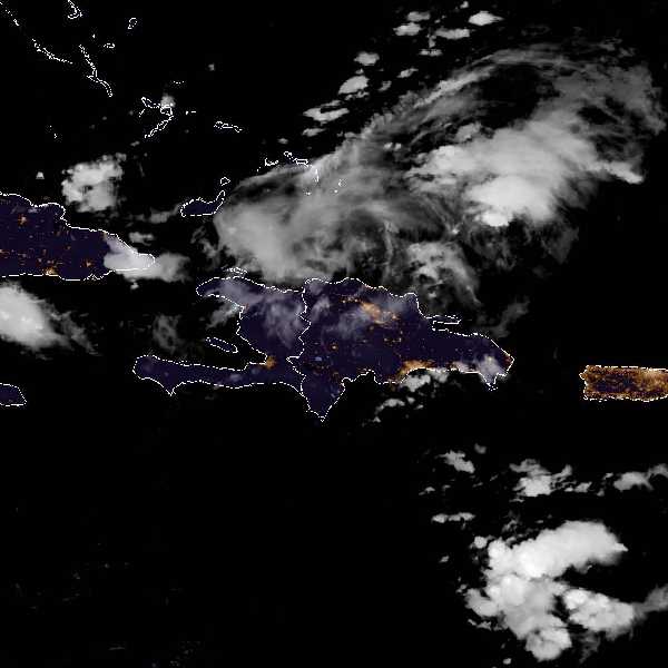 météo tropicale : Image satellite .