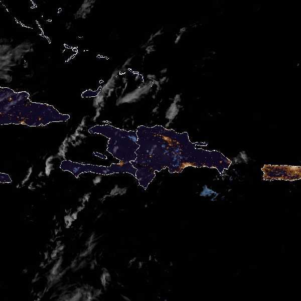 météo tropicale : Image satellite .