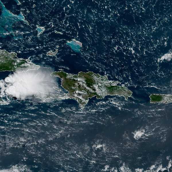 météo tropicale : Image satellite .