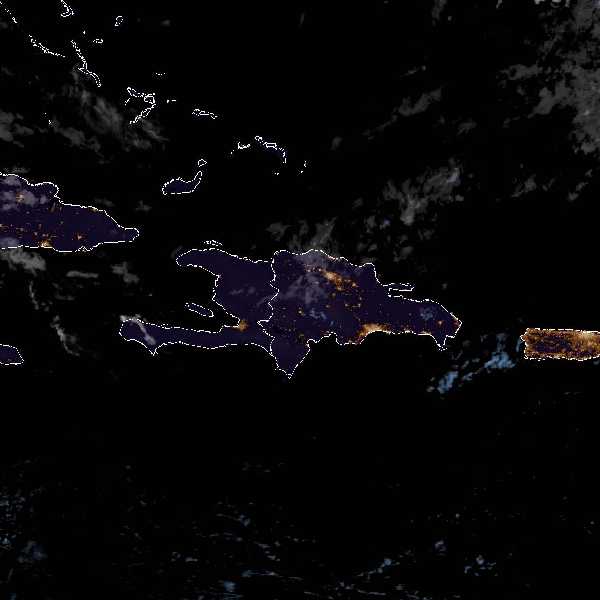 météo tropicale : Image satellite .
