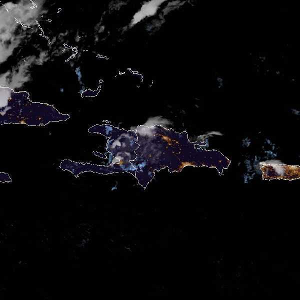 météo tropicale : Image satellite .