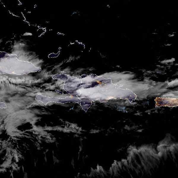 météo tropicale : Image satellite .