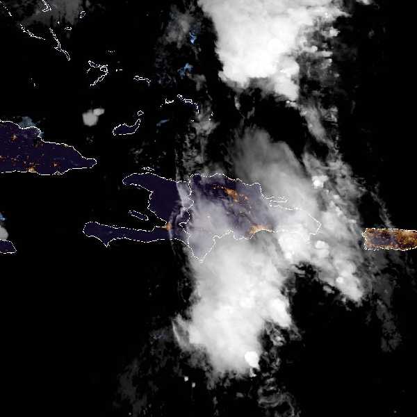 météo tropicale : Image satellite .
