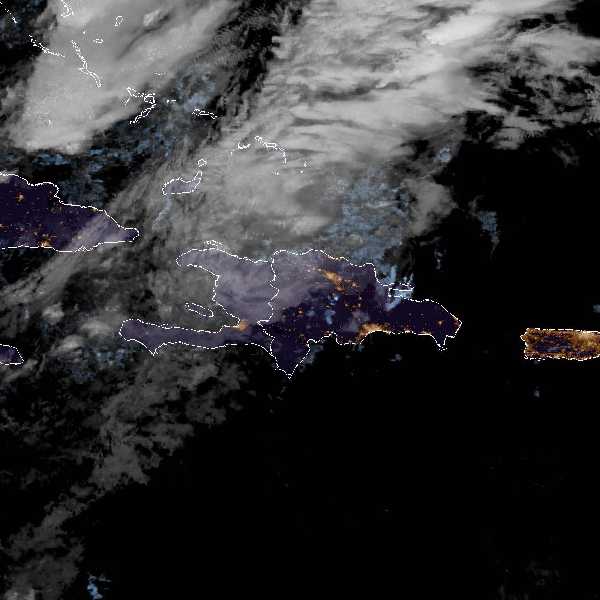 météo tropicale : Image satellite .