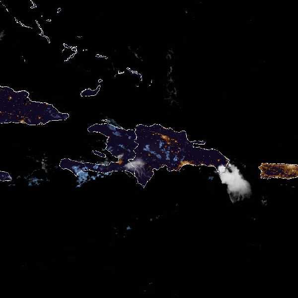 météo tropicale : Image satellite .