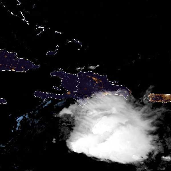 météo tropicale : Image satellite .