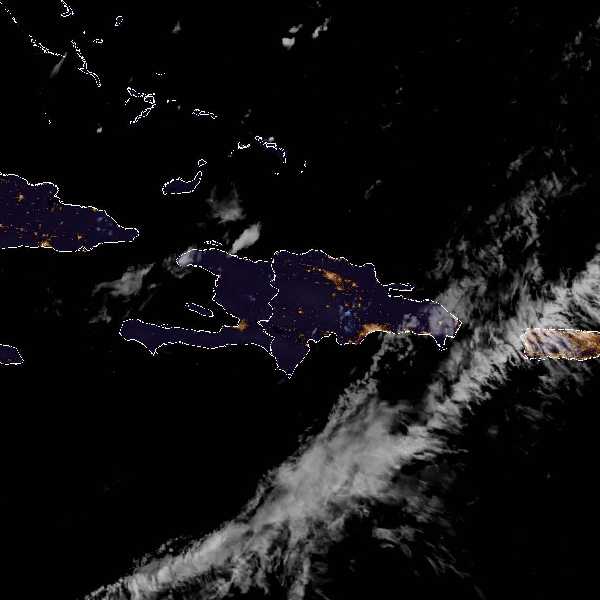 météo tropicale : Image satellite .