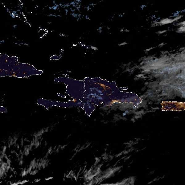 météo tropicale : Image satellite .