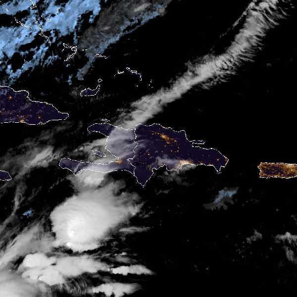 météo tropicale : Image satellite .