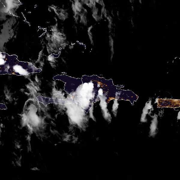 météo tropicale : Image satellite .