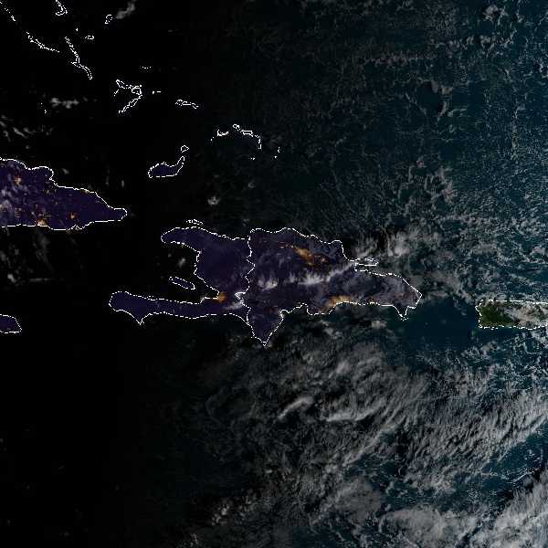 météo tropicale : Image satellite .