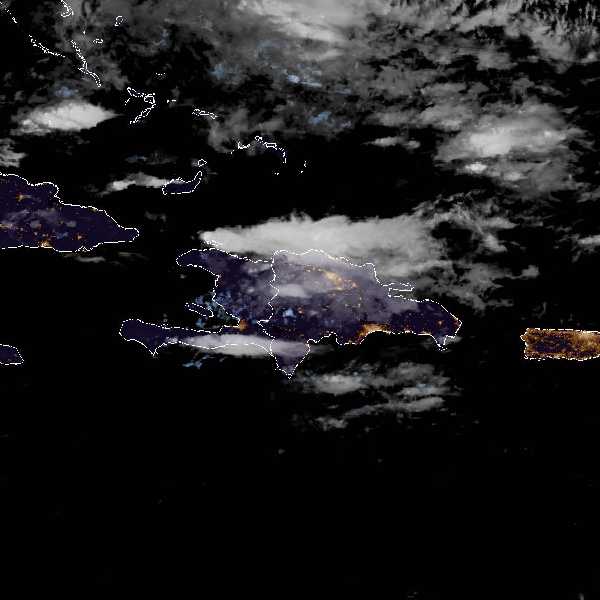 météo tropicale : Image satellite .