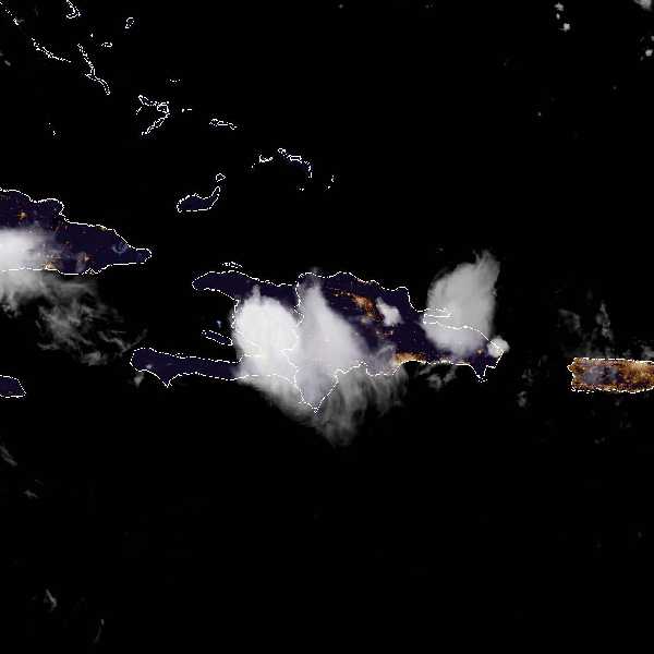 météo tropicale : Image satellite .
