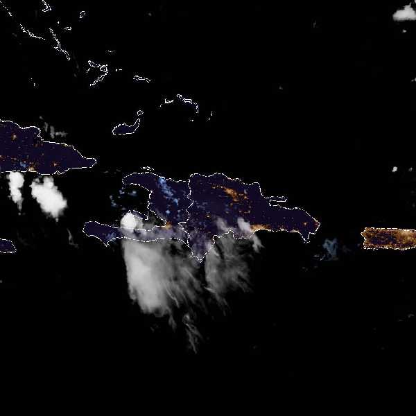 météo tropicale : Image satellite .
