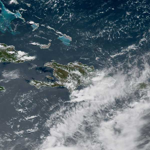 météo tropicale : Image satellite .