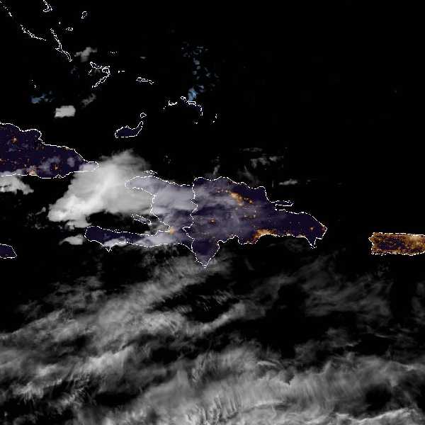 météo tropicale : Image satellite .