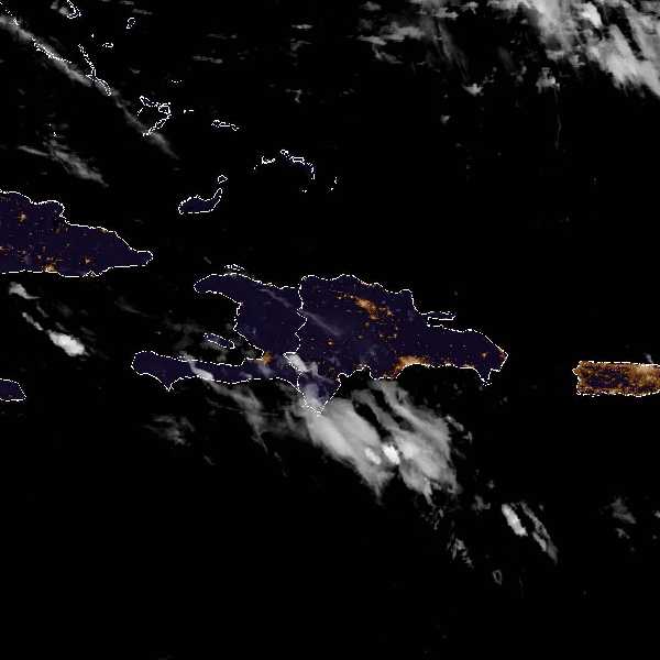 météo tropicale : Image satellite .