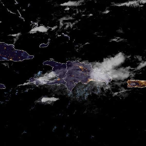 météo tropicale : Image satellite .