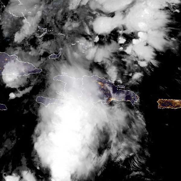 météo tropicale : Image satellite .