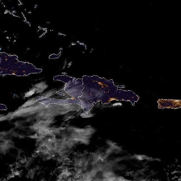 météo tropicale : Image satellite .