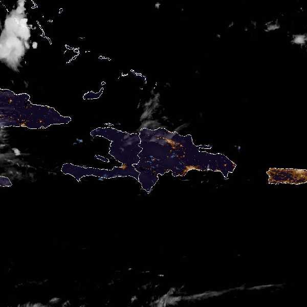 météo tropicale : Image satellite .
