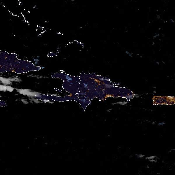 météo tropicale : Image satellite .