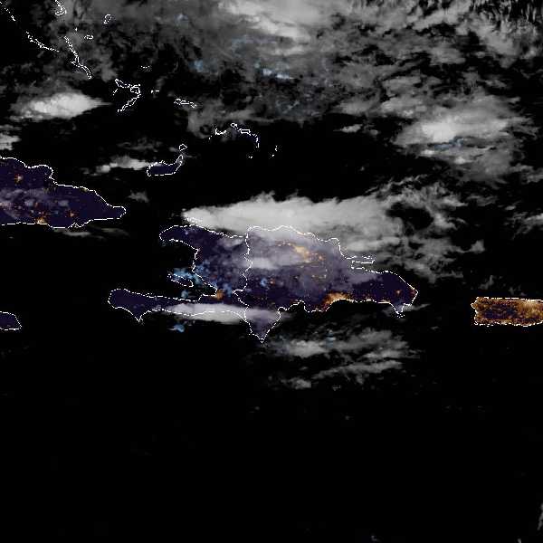 météo tropicale : Image satellite .