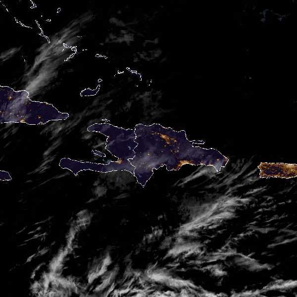 météo tropicale : Image satellite .