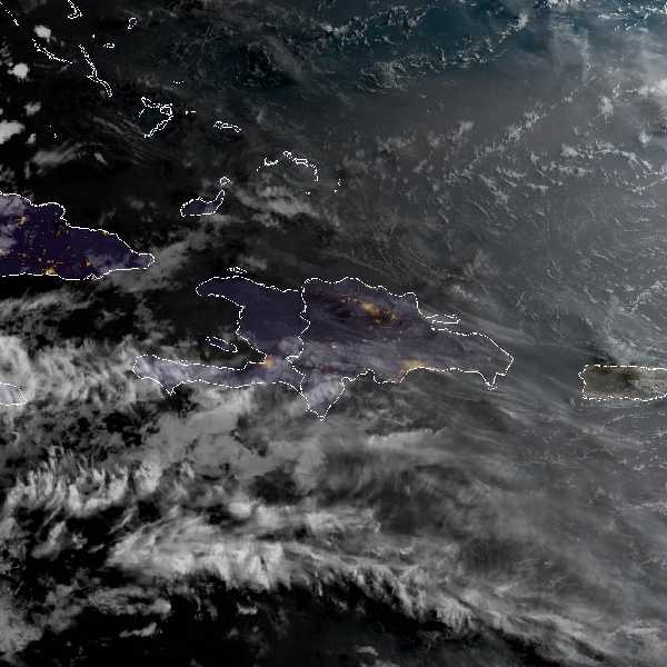météo tropicale : Image satellite .