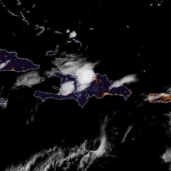 météo tropicale : Image satellite .