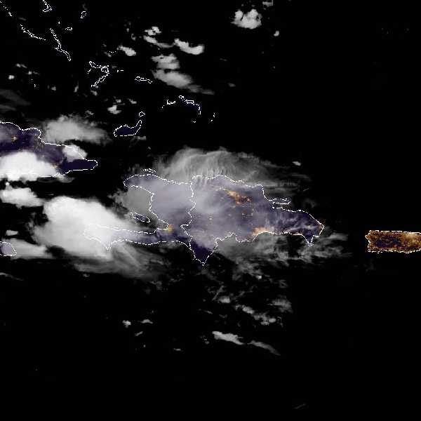 météo tropicale : Image satellite .