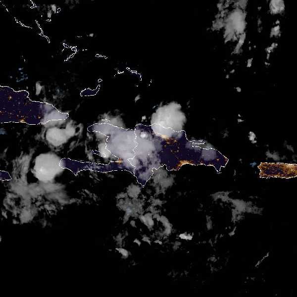 météo tropicale : Image satellite .