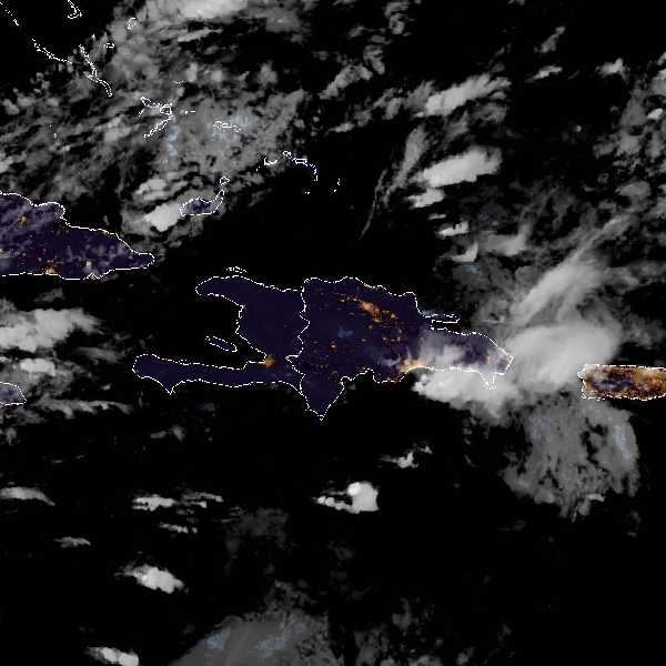 météo tropicale : Image satellite .