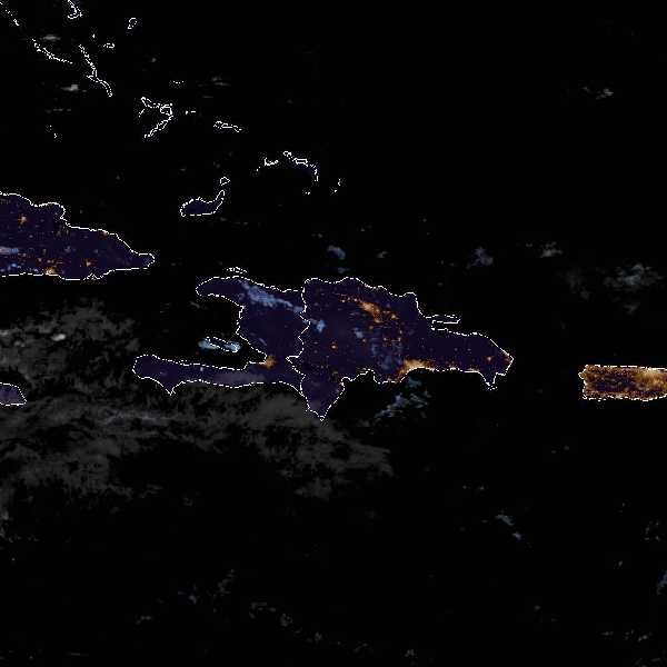 météo tropicale : Image satellite .