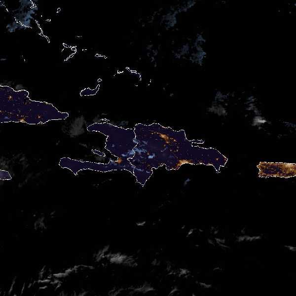 météo tropicale : Image satellite .