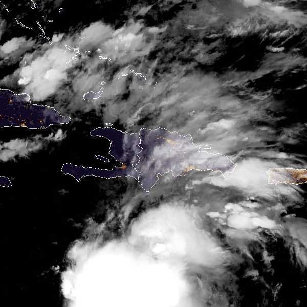 météo tropicale : Image satellite .