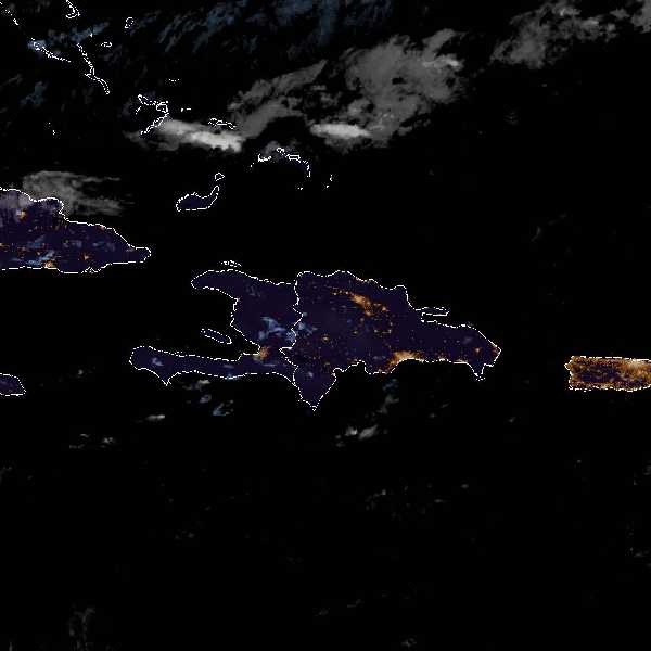 météo tropicale : Image satellite .