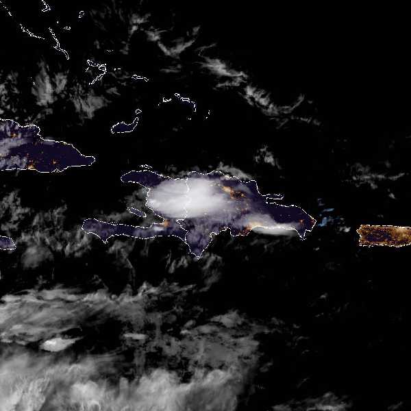 météo tropicale : Image satellite .