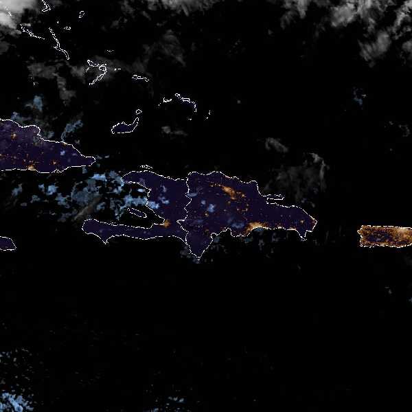météo tropicale : Image satellite .