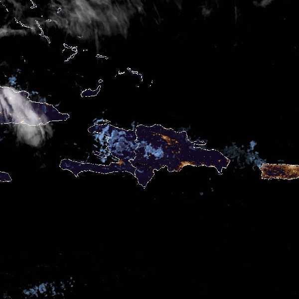 météo tropicale : Image satellite .